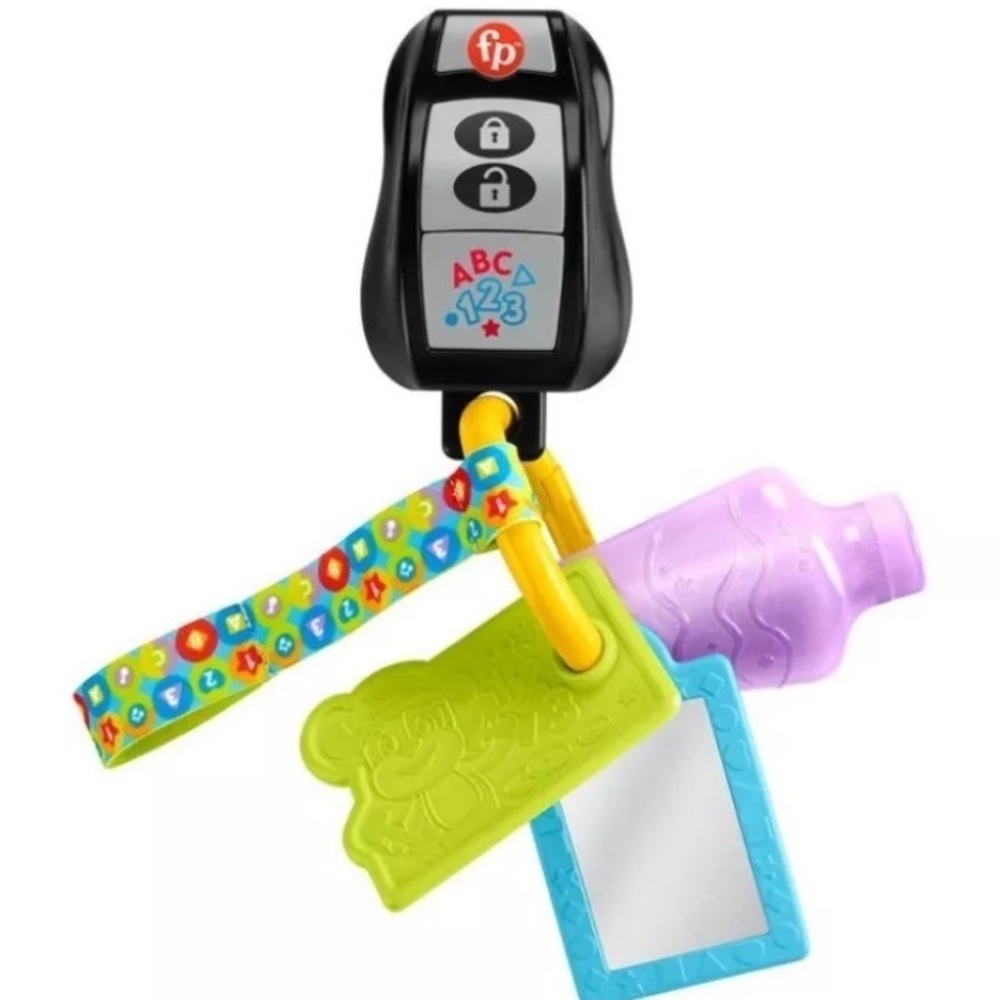 Fisher-Price Laugh & Learn Baby Travel Toy Play & Go Activity Keys - Picture 2 of 4